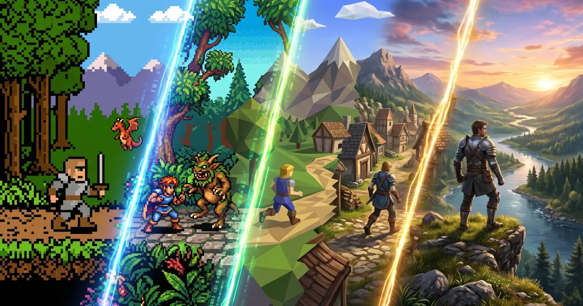 From 8-Bit Sprites to Ray Tracing: How Game Graphics Became Almost Unrecognizable